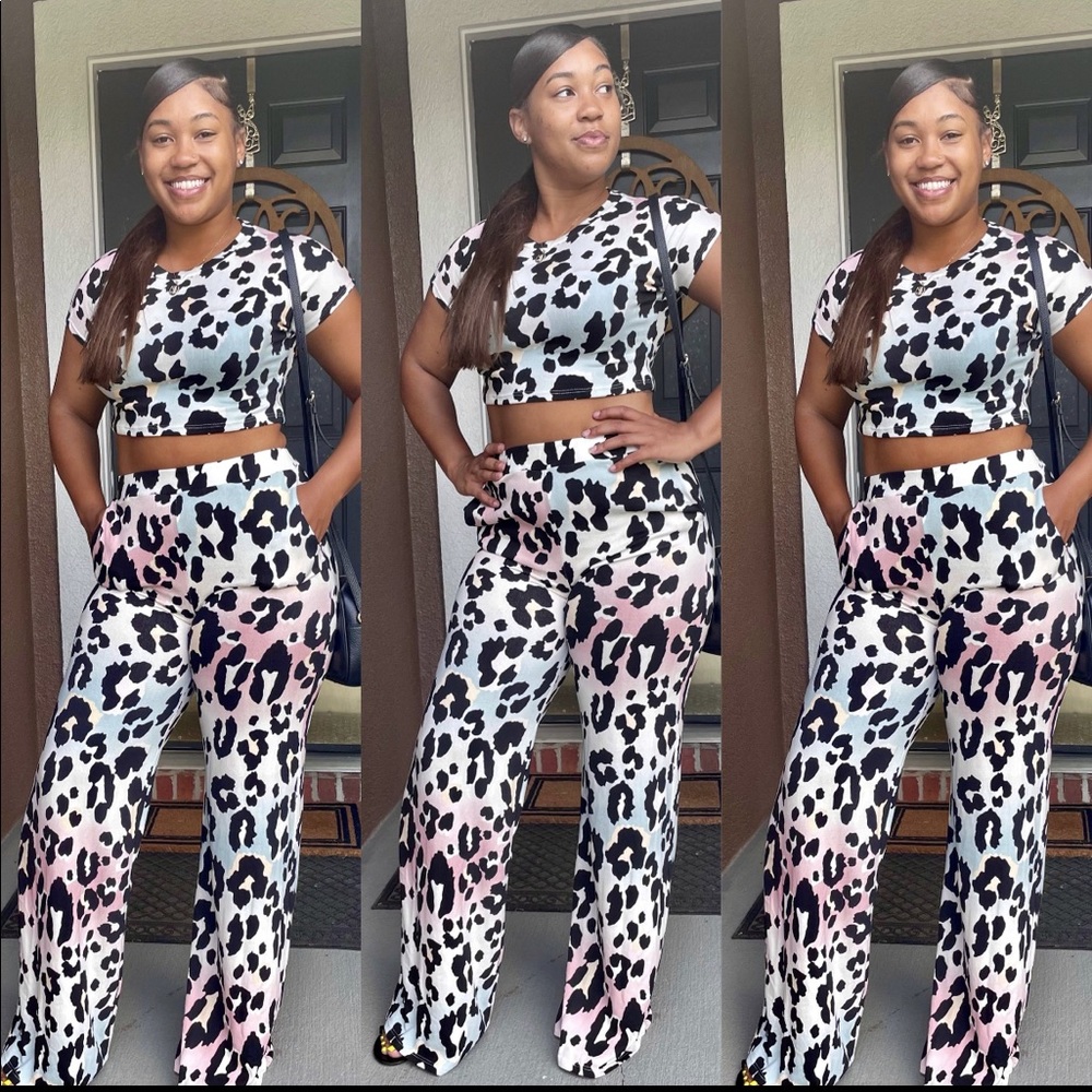 Colorful Spotted Two Piece Set